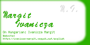 margit ivanicza business card